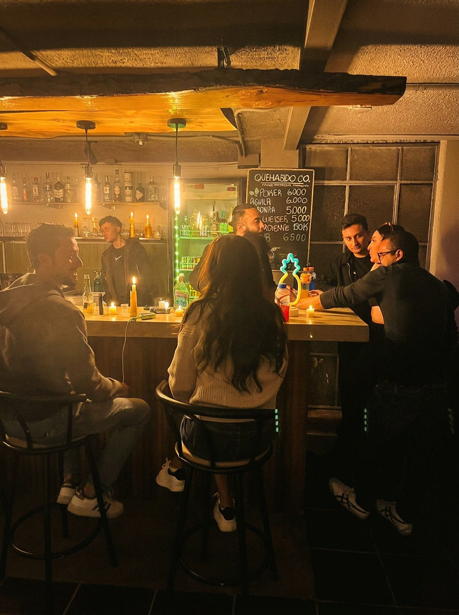 Barra speakeasy de Casa Apolonia